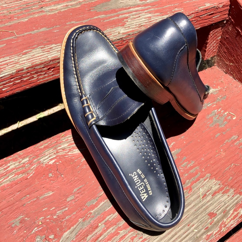 Weejuns Bass Navy Blue Loefer Shoe